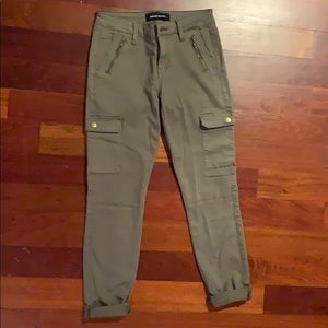 Green Skinny Cargo Pants
